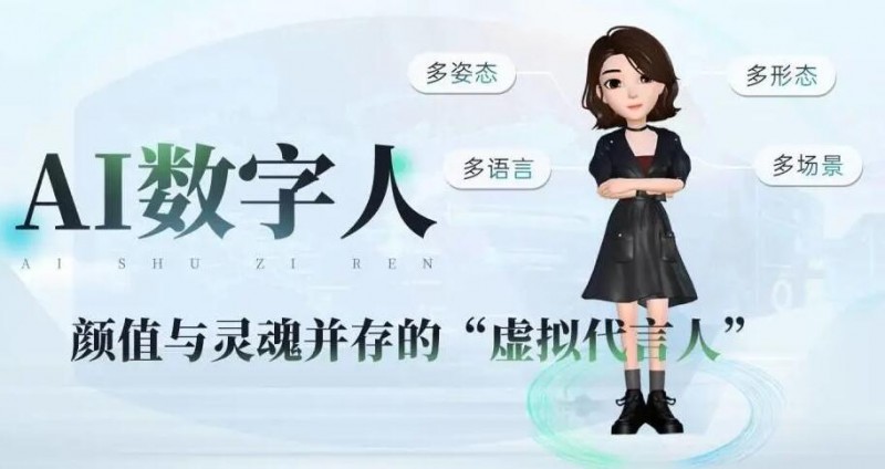 AI數(shù)字人的形象廣告