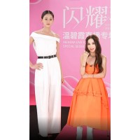 溫碧霞IRENENA服裝品牌休閑百搭夏季時尚蕩領(lǐng)無袖連體褲