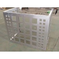河北金晟源金屬門窗,河北滄州任丘空調(diào)外機(jī)鋅鋼百葉窗空調(diào)罩廠家