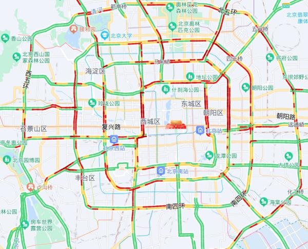 元宵節(jié)將至：北京周五晚高峰將達(dá)嚴(yán)重?fù)矶? h=